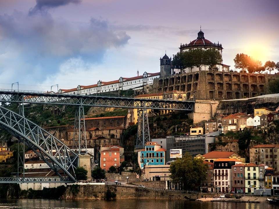 Porto – miasto,most na rzece Duero puzzle online