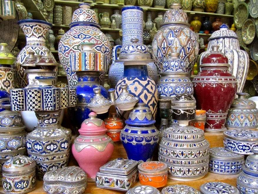 Zakupy w Tangerze, Maroko puzzle online