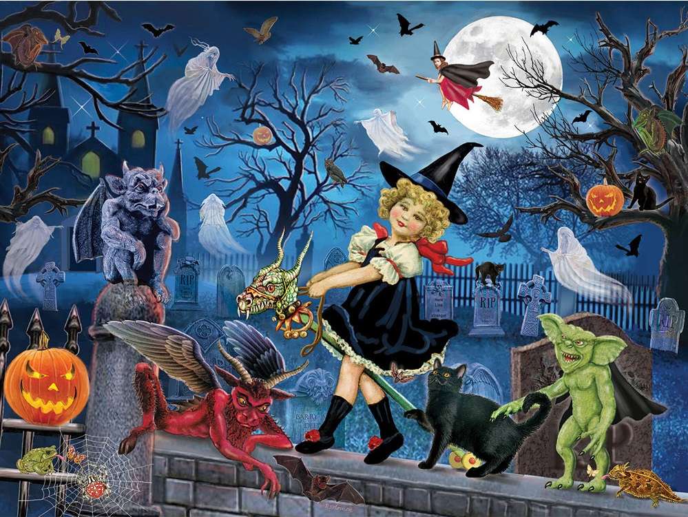 La festa di Halloween della più piccola strega puzzle