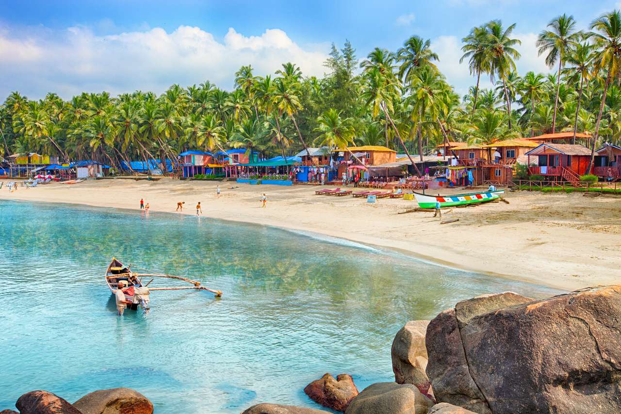 Schöner Strand von Goa in Indien Puzzle