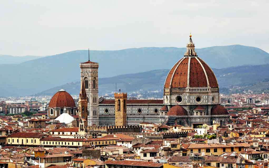 Panorama Florencji- katedra Santa Maria del Fiore puzzle online