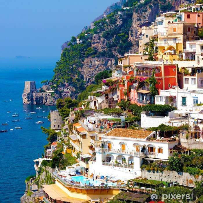 Positano- miejscowość u Wybrzeża Amalfi- Włochy puzzle online