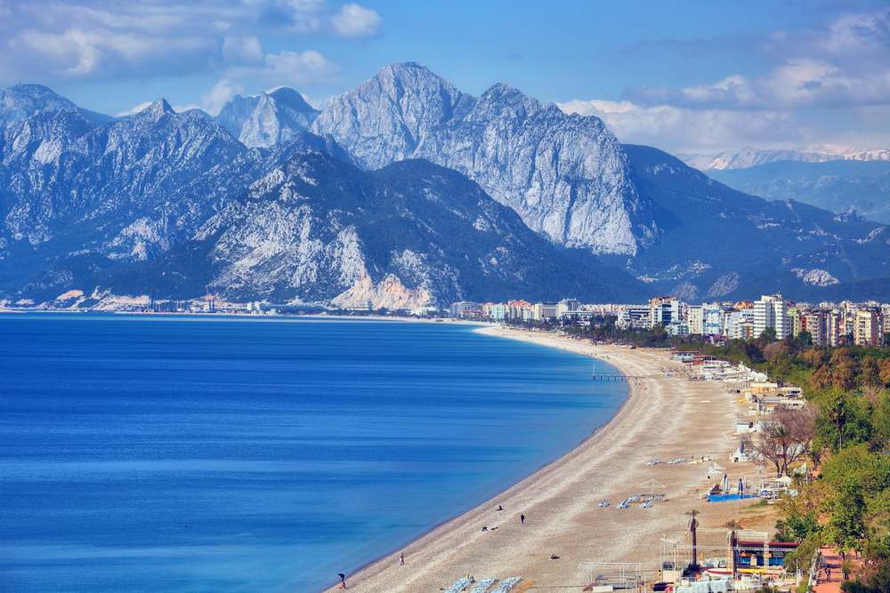 Riwiera turecka - plaża w Antalya puzzle online
