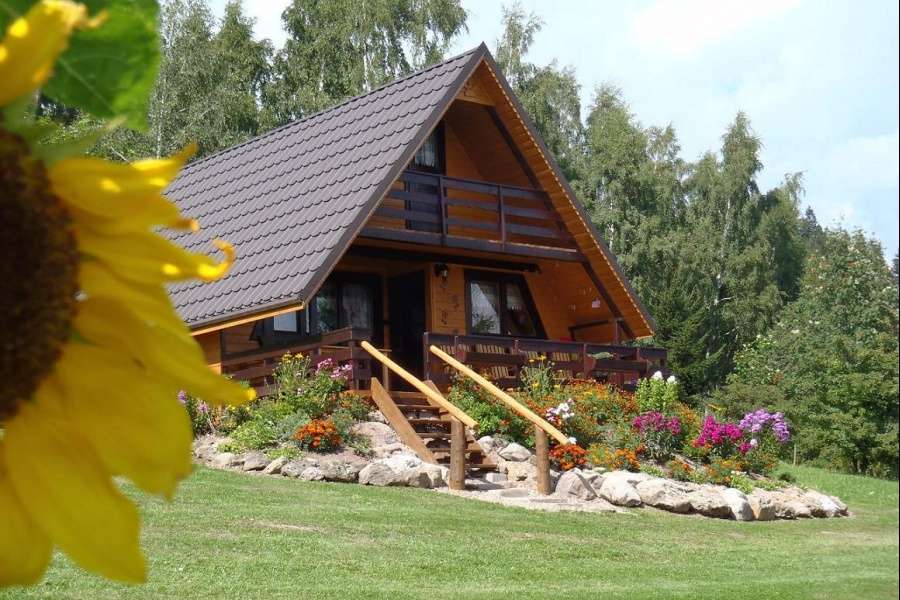 Lubawka- drewniany dom puzzle online