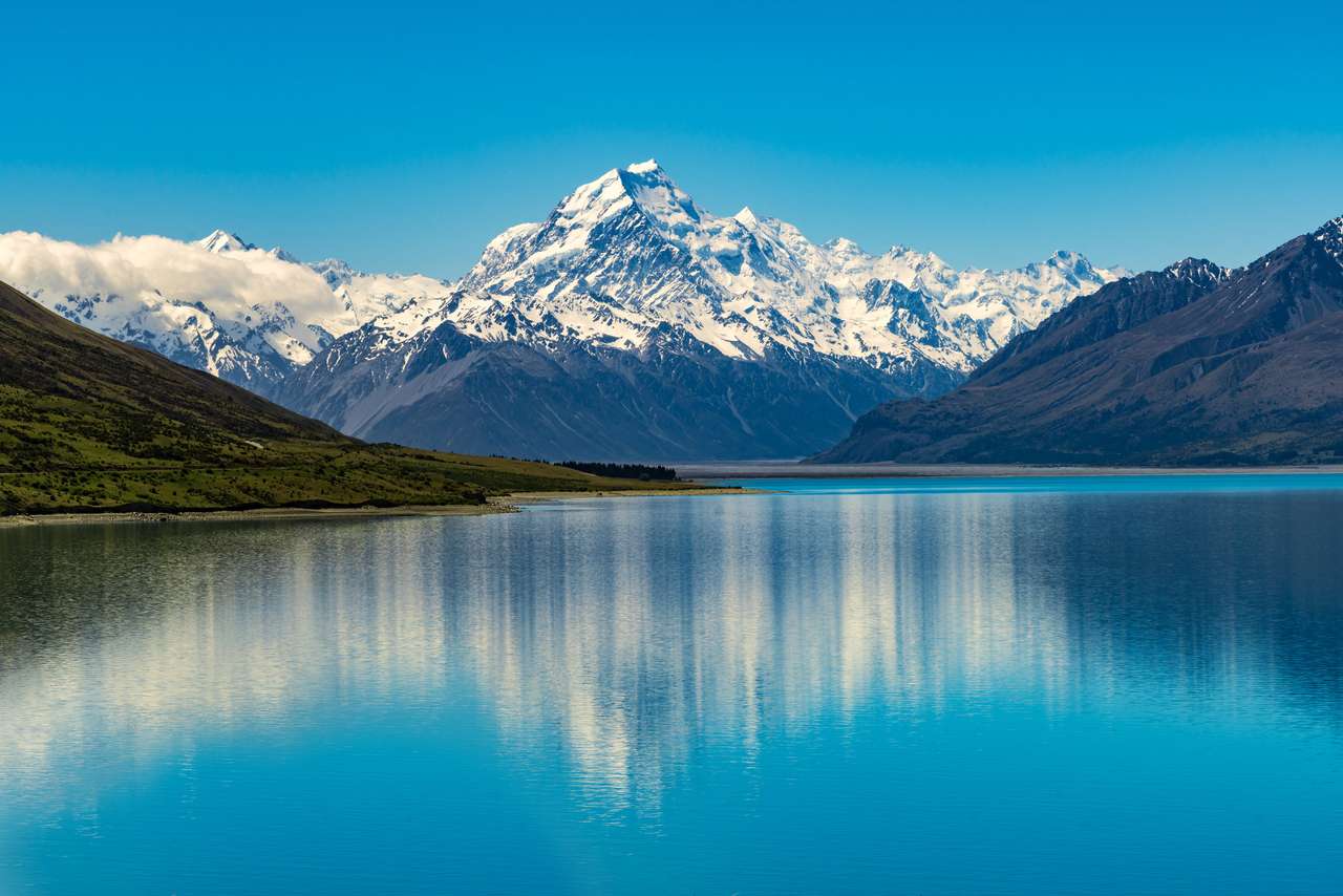 Mount Cookthe, najwyższa góra Nowej Zelandii puzzle online