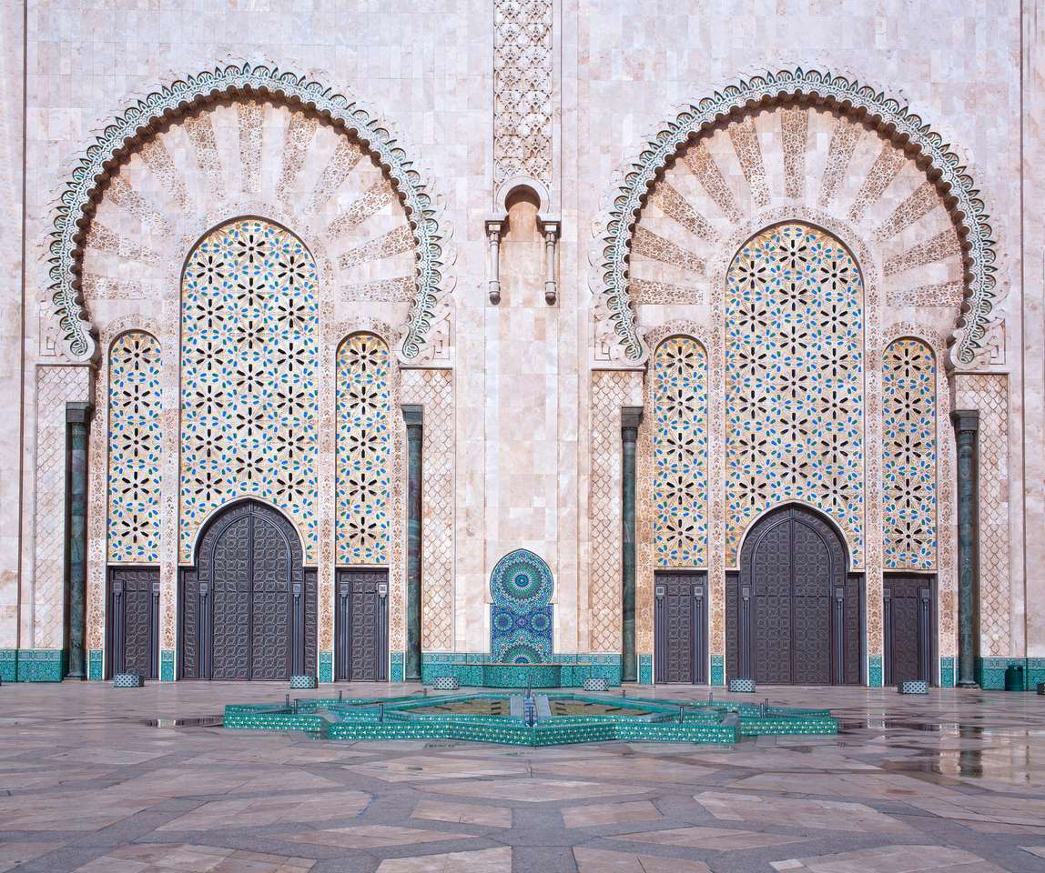 Meczet Hassana II w Casablance, Maroko puzzle online