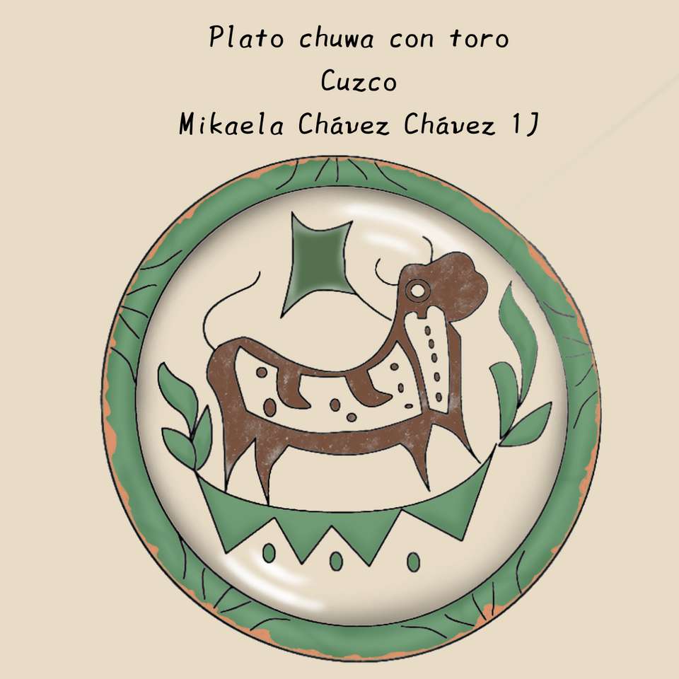 Danie Chuwa z bykiem - Cusco puzzle online