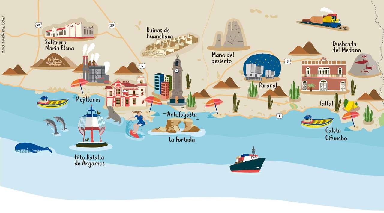 mapa antofagasta puzzle online
