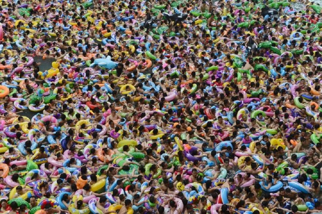 Plaża w Chinach i boje... puzzle online