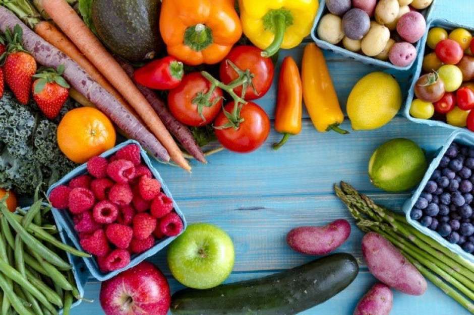 Zdrowe owoce i warzywa puzzle online