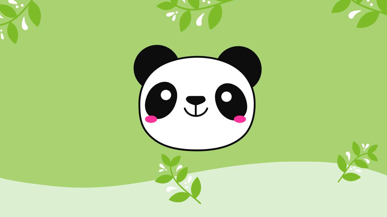 Śliczna panda puzzle online