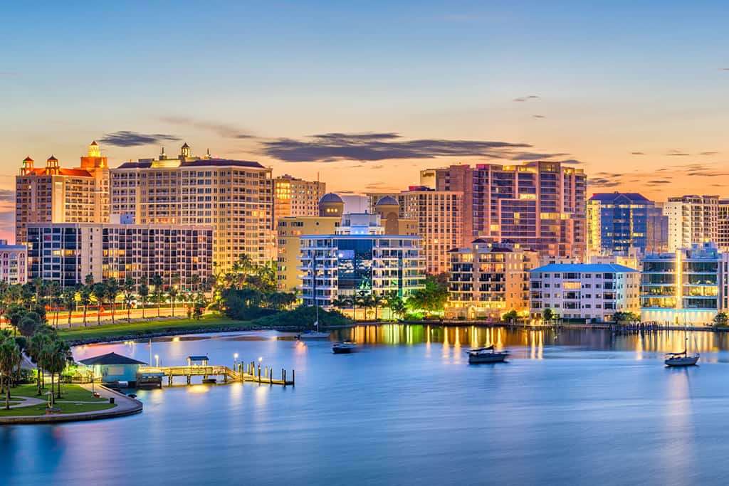Sarasota-na wybrzeżu Zatoki Perskiej na Florydzie puzzle online