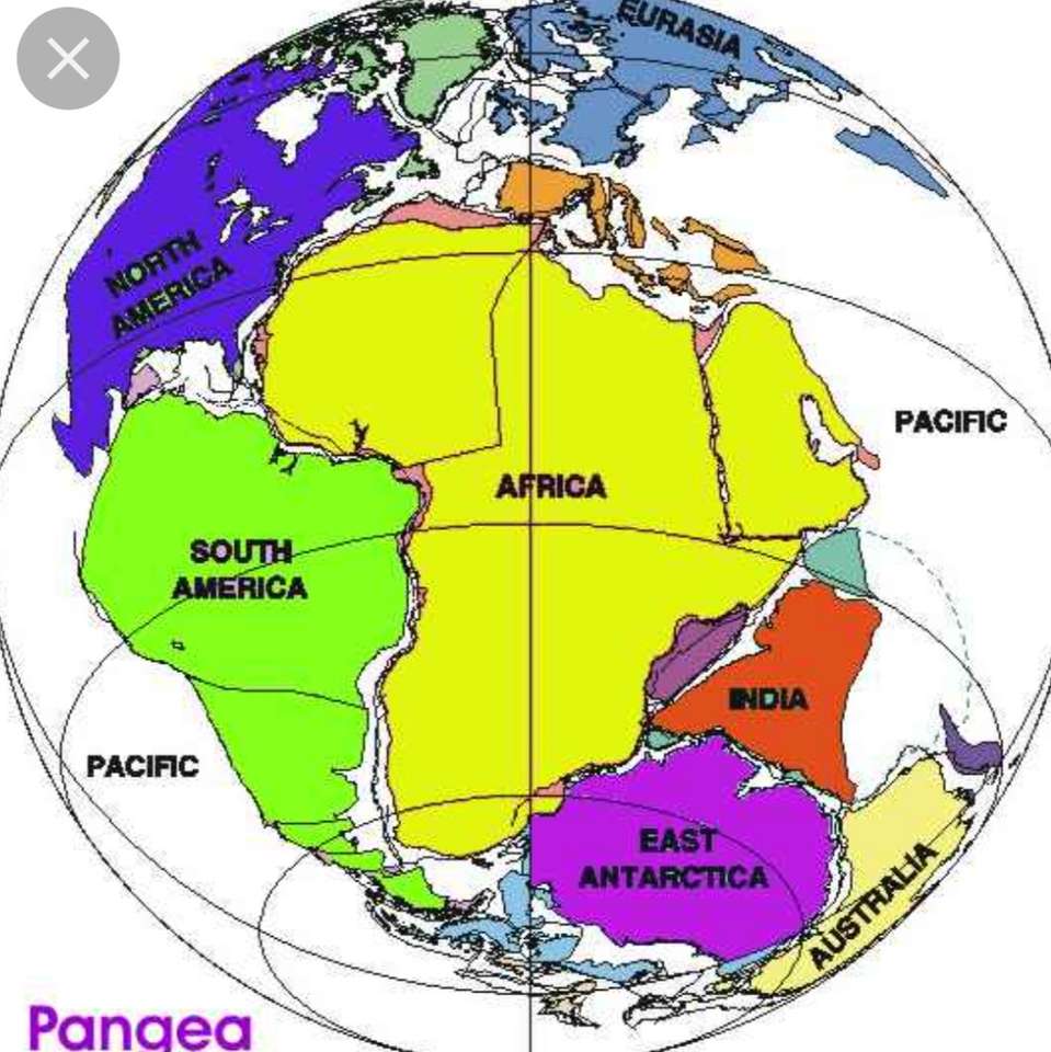 pangea kontynentów puzzle online
