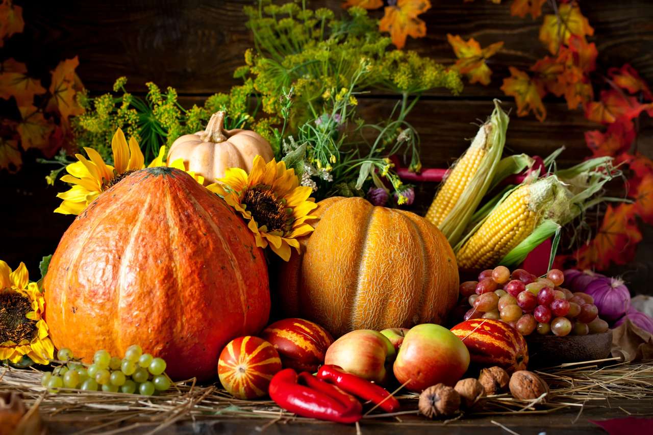 Harvest decoration in autumn jigsaw puzzle