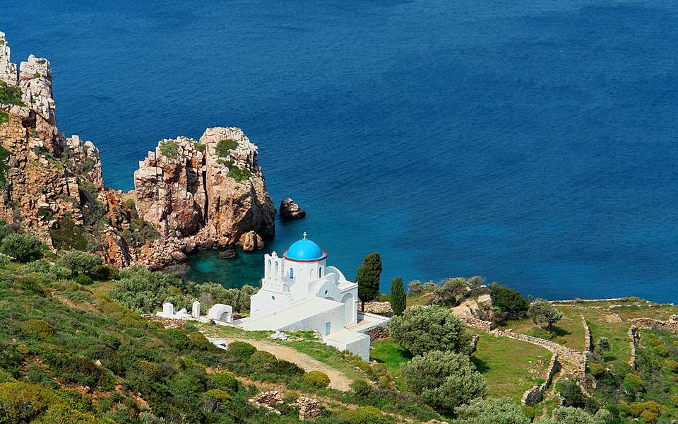 Grecka wyspa Klasztor Sifnos puzzle online