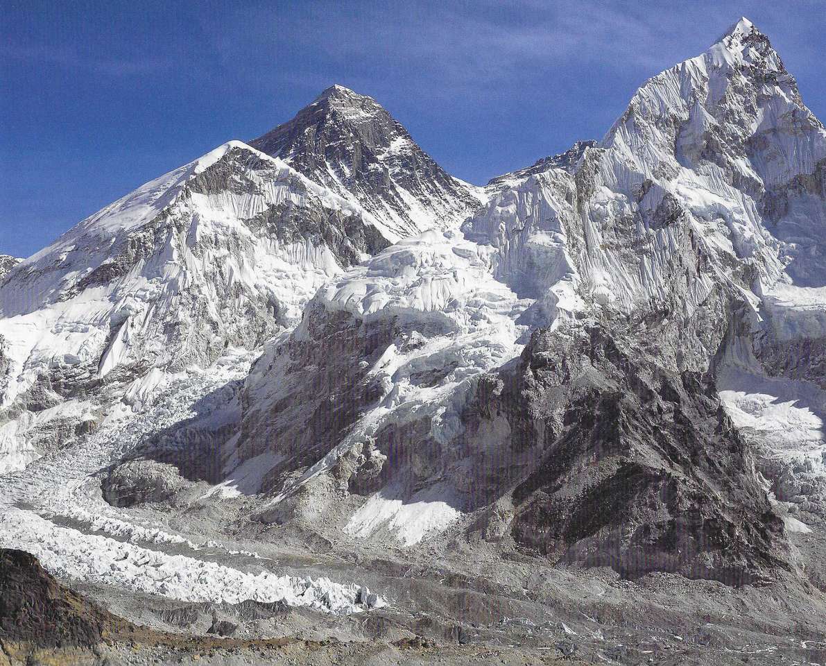 Mount Everest 8848 m w Himalajach puzzle online