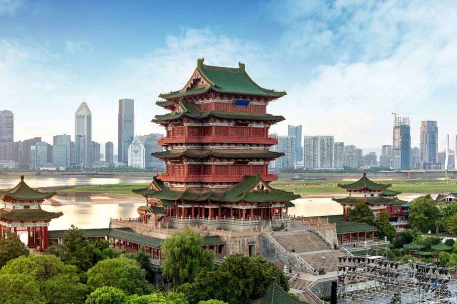 Panorama miasta w Chinach puzzle online