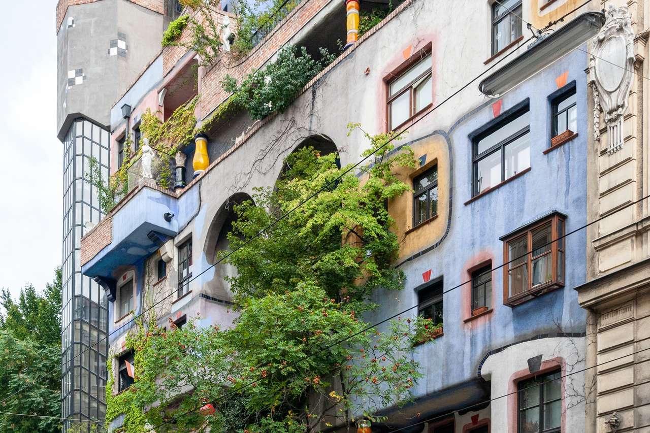 Hundertwasser Haus - Wiedeń puzzle online