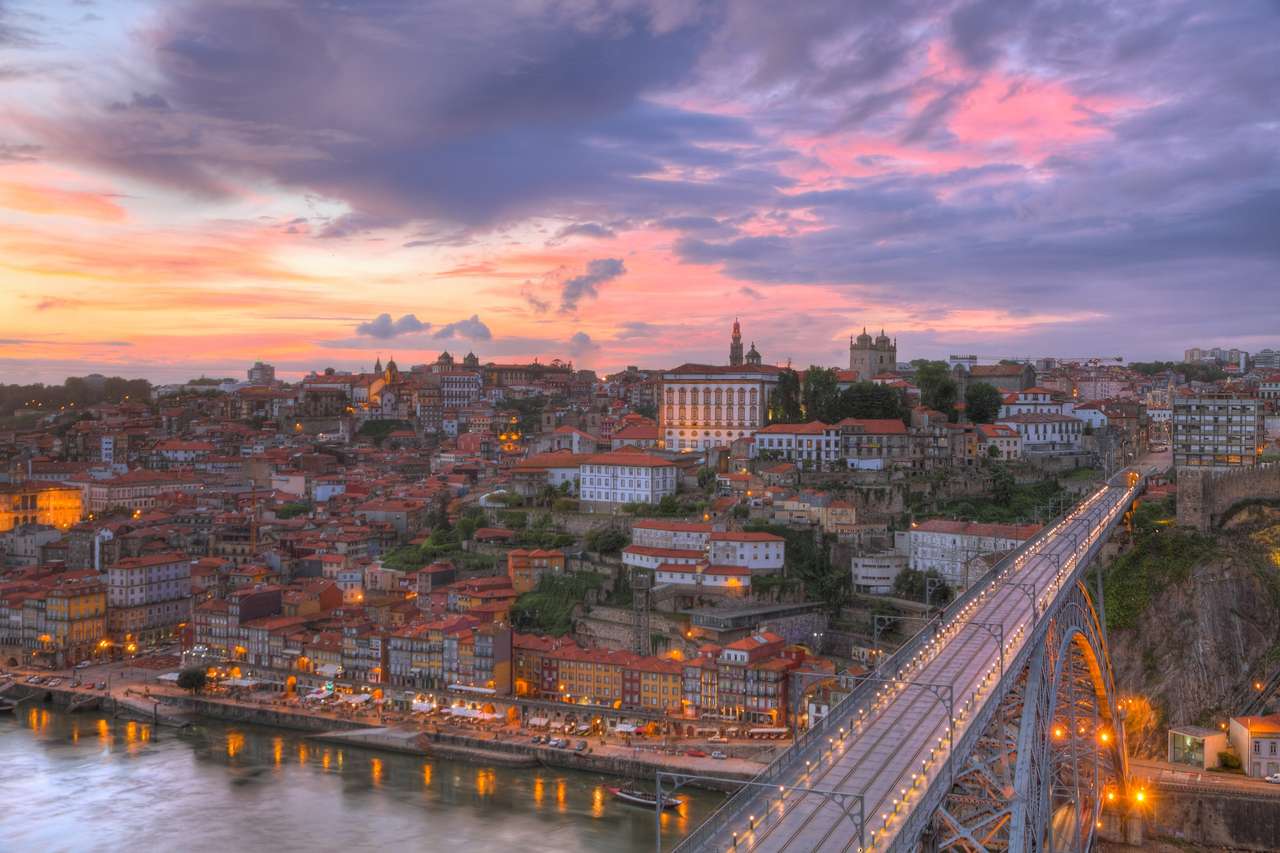 Ponte dom Luis nad Starym Miastem Porto puzzle online
