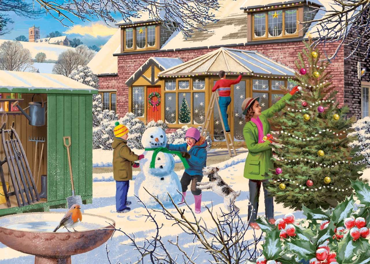 Rodzinny czas na Boże Narodzenie puzzle online