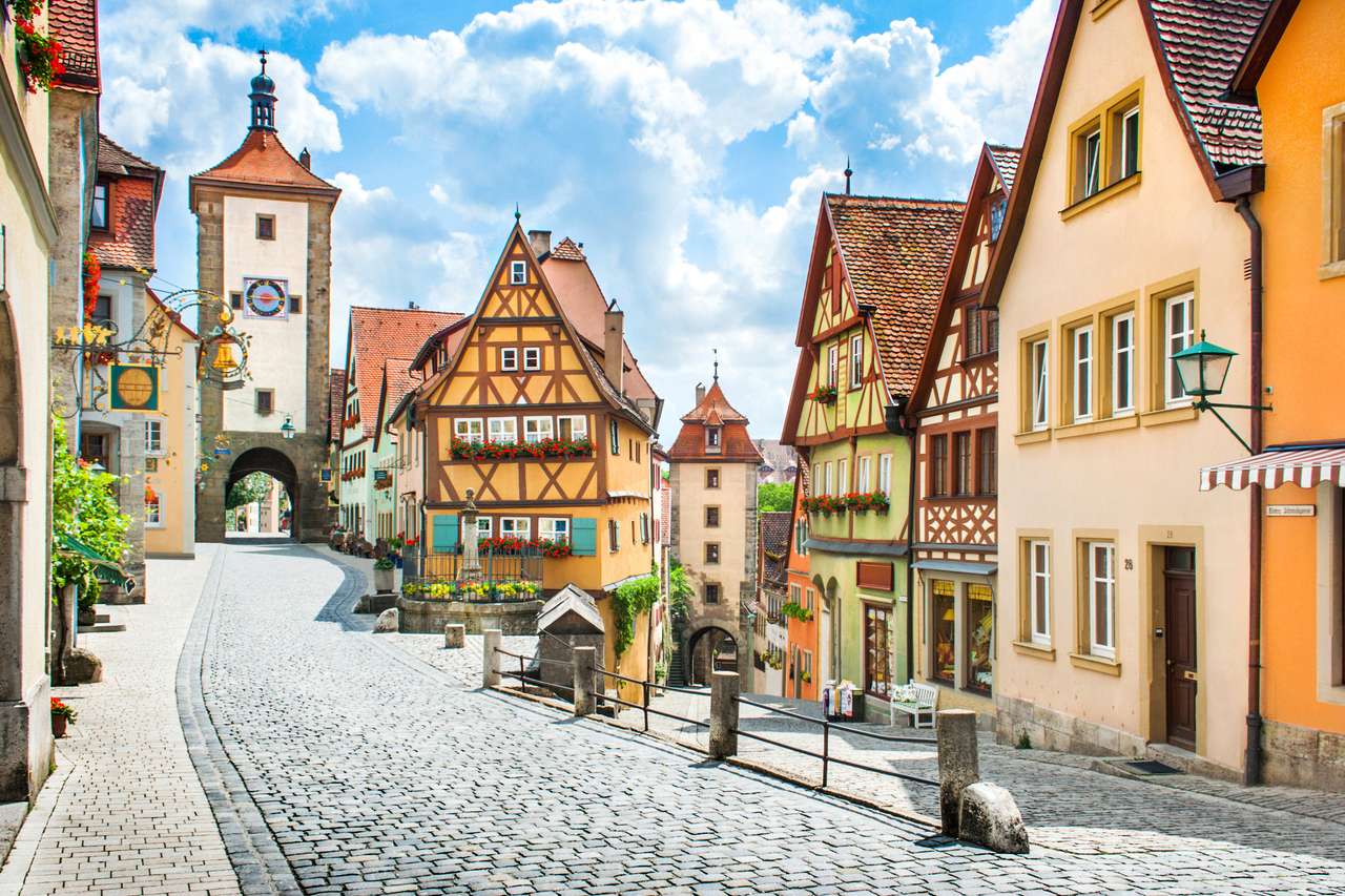 Rothenburg ob der Tauber, Frankonia Niemcy puzzle online