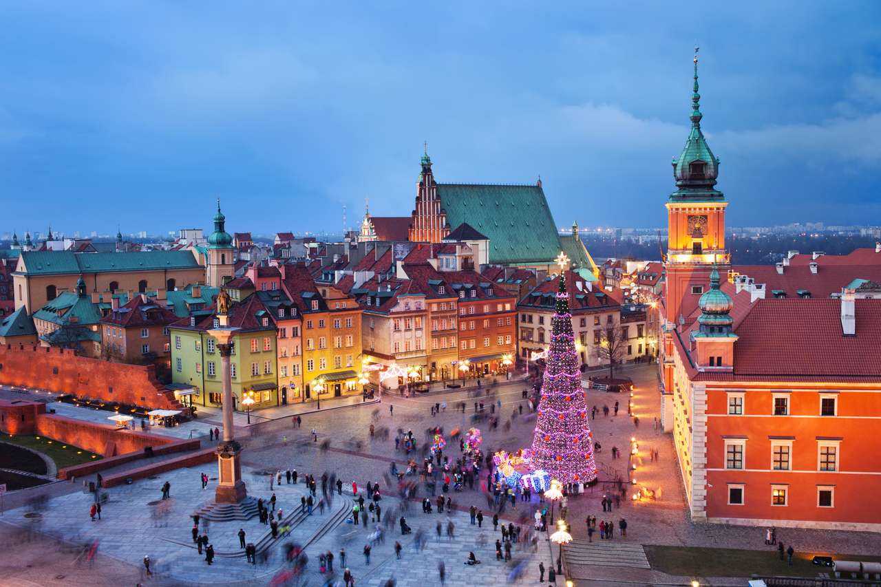 Piękne Stare Miasto w Warszawie w Polsce puzzle online