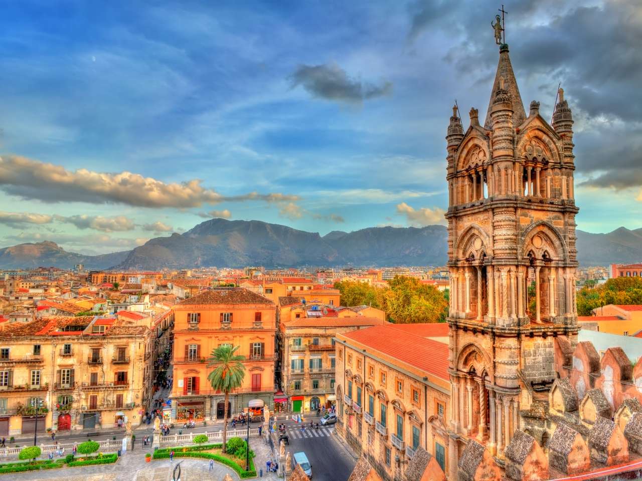 Katedra w Palermo na Sycylii, Włochy puzzle online