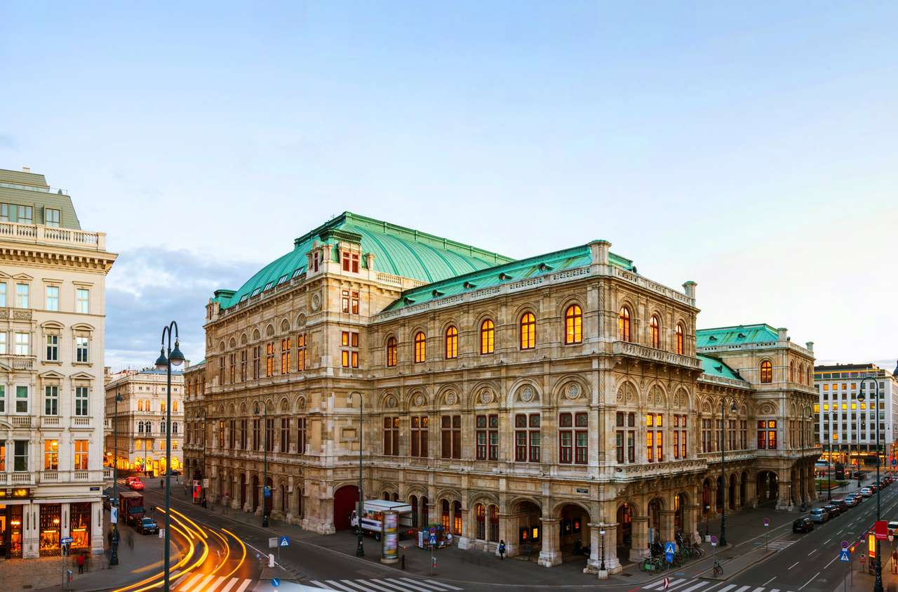 Wiedeń, Austria. Widok Opery Narodowej puzzle online