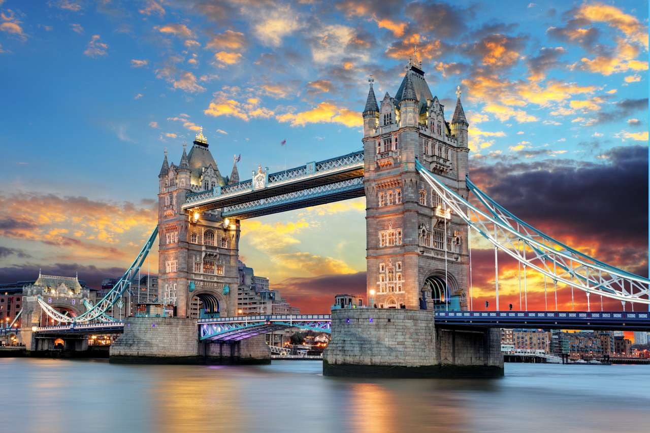 Tower Bridge w Londynie, Wielka Brytania puzzle online