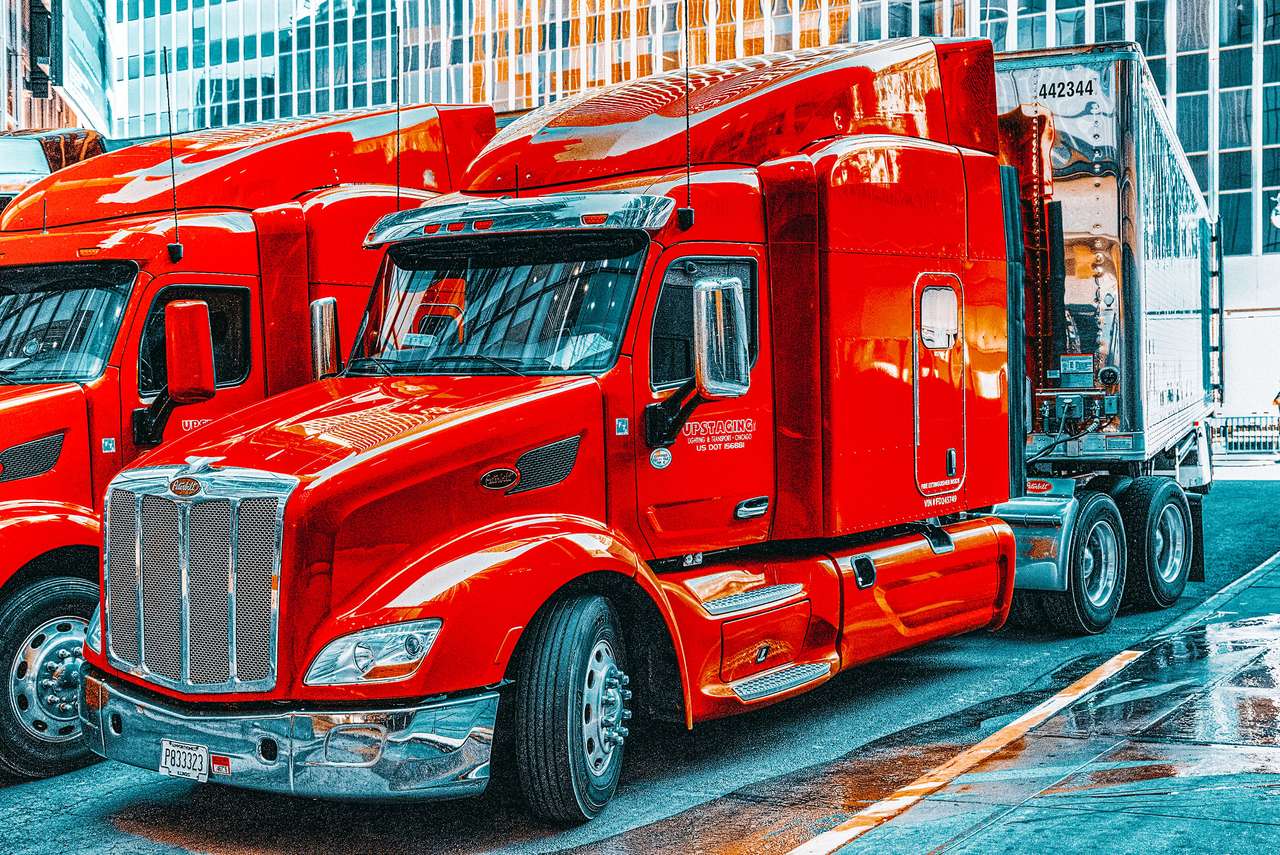 Duża amerykańska ciężarówka puzzle online