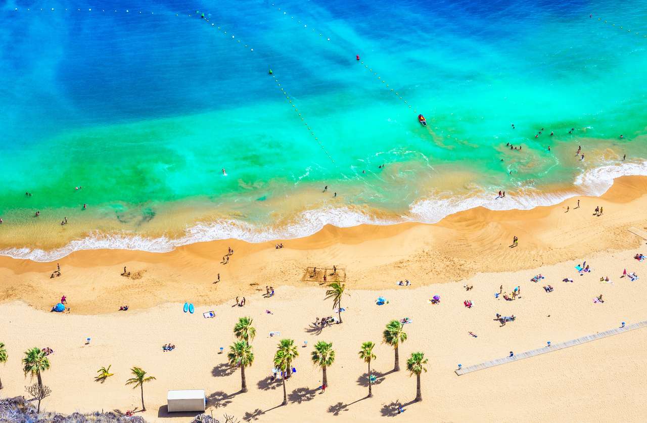 Plaża Las Teresitas, Teneryfa, Wyspy Kanaryjskie puzzle online