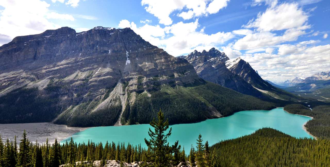 Jezioro Peyto w Górach Skalistych w Kanadzie puzzle online