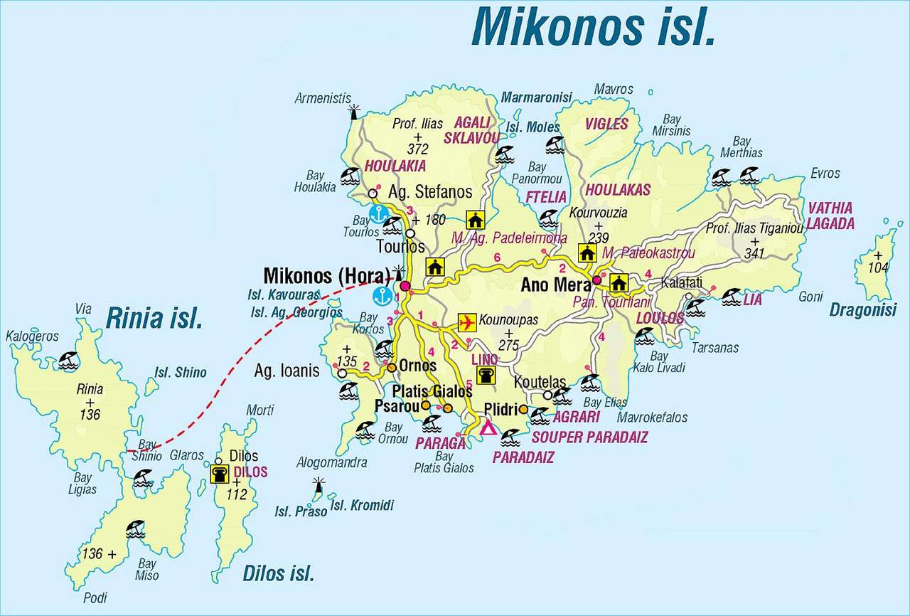 Grecka wyspa Mykonos puzzle online
