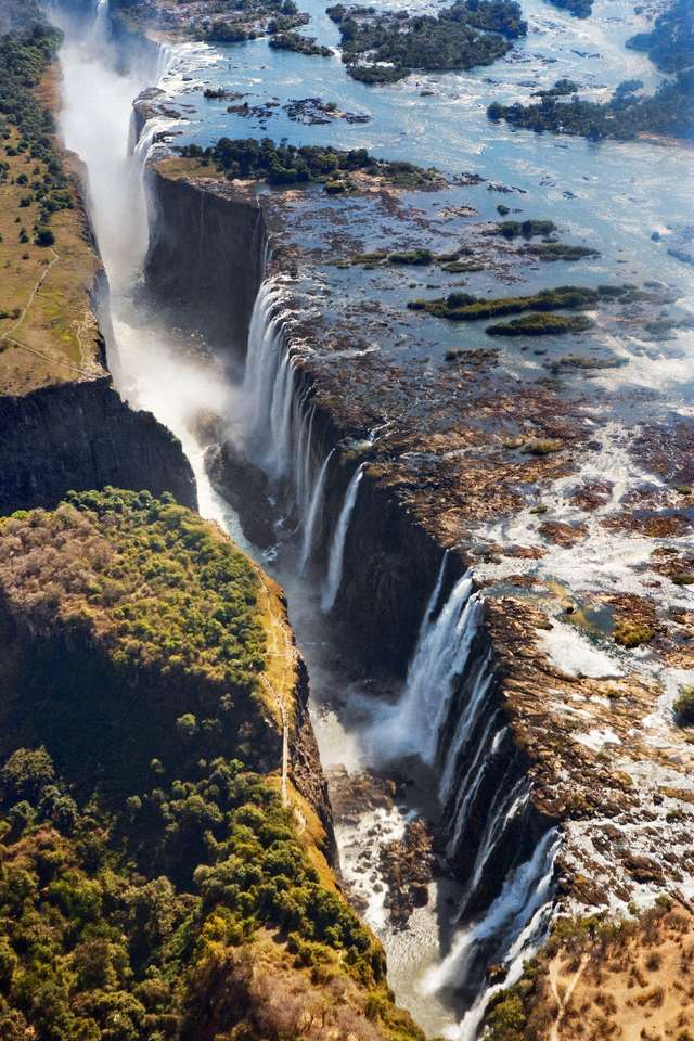 Wodospady Wiktorii. Park Narodowy Mosi-oa-Tunya puzzle online