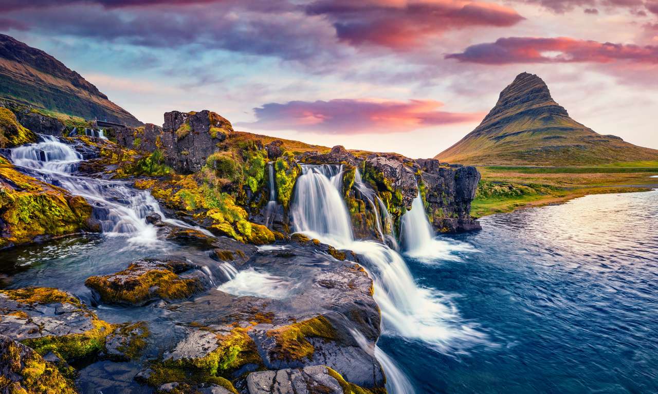 Kirkjufellsfoss-Wasserfall Puzzle