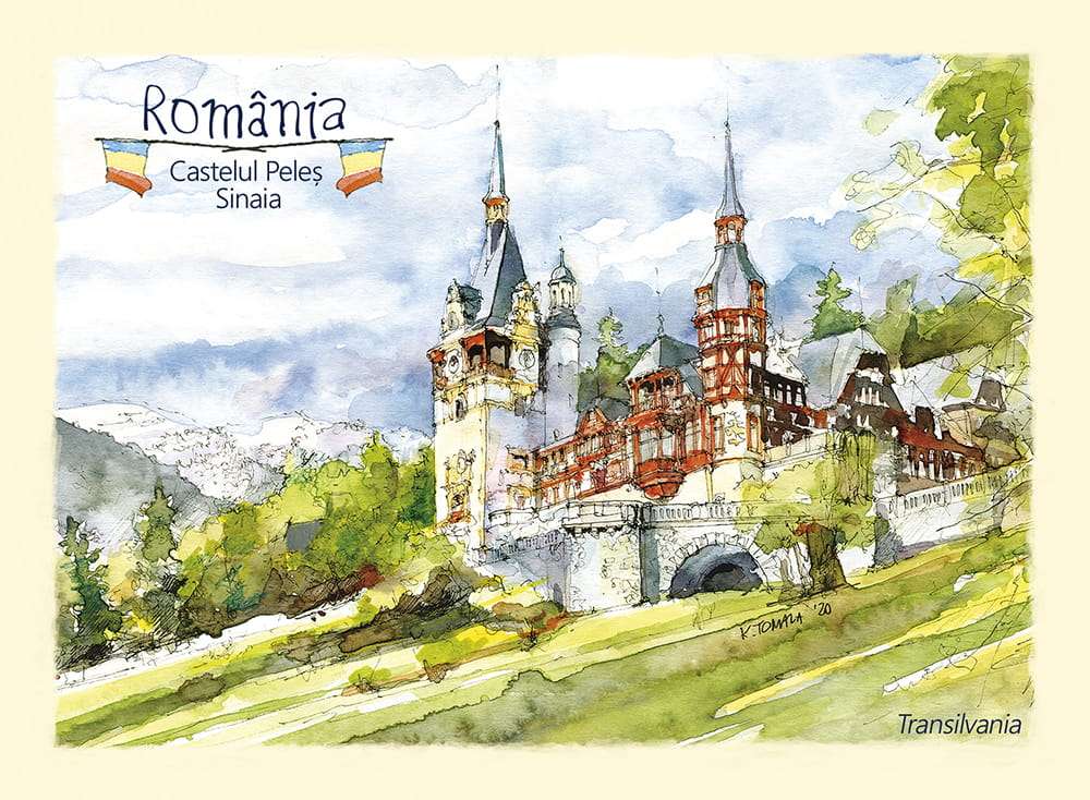 Zamek Peles, Transylwania, Rumunia puzzle online