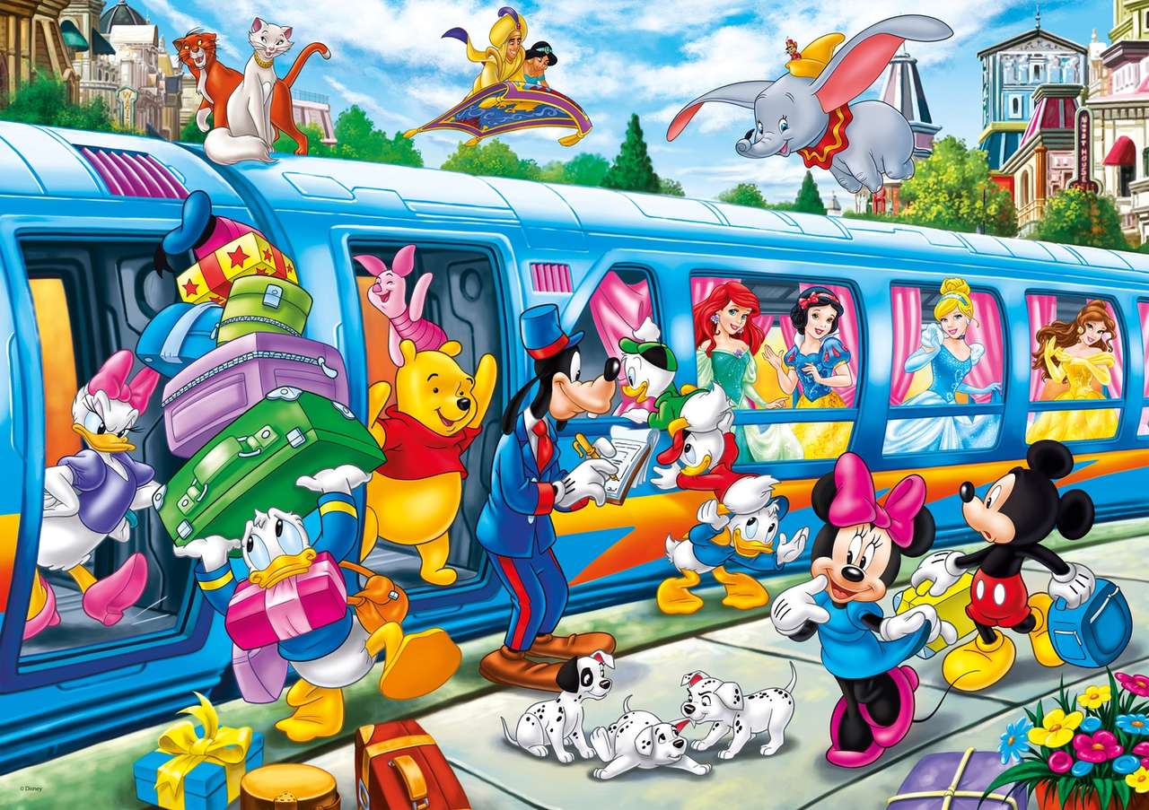 Pociąg Disneya puzzle online