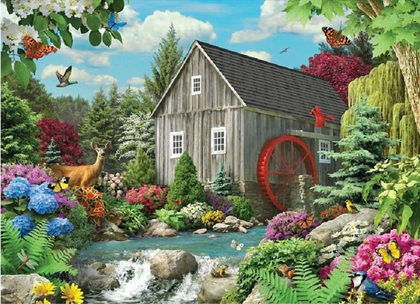 Domek w lesie. puzzle online