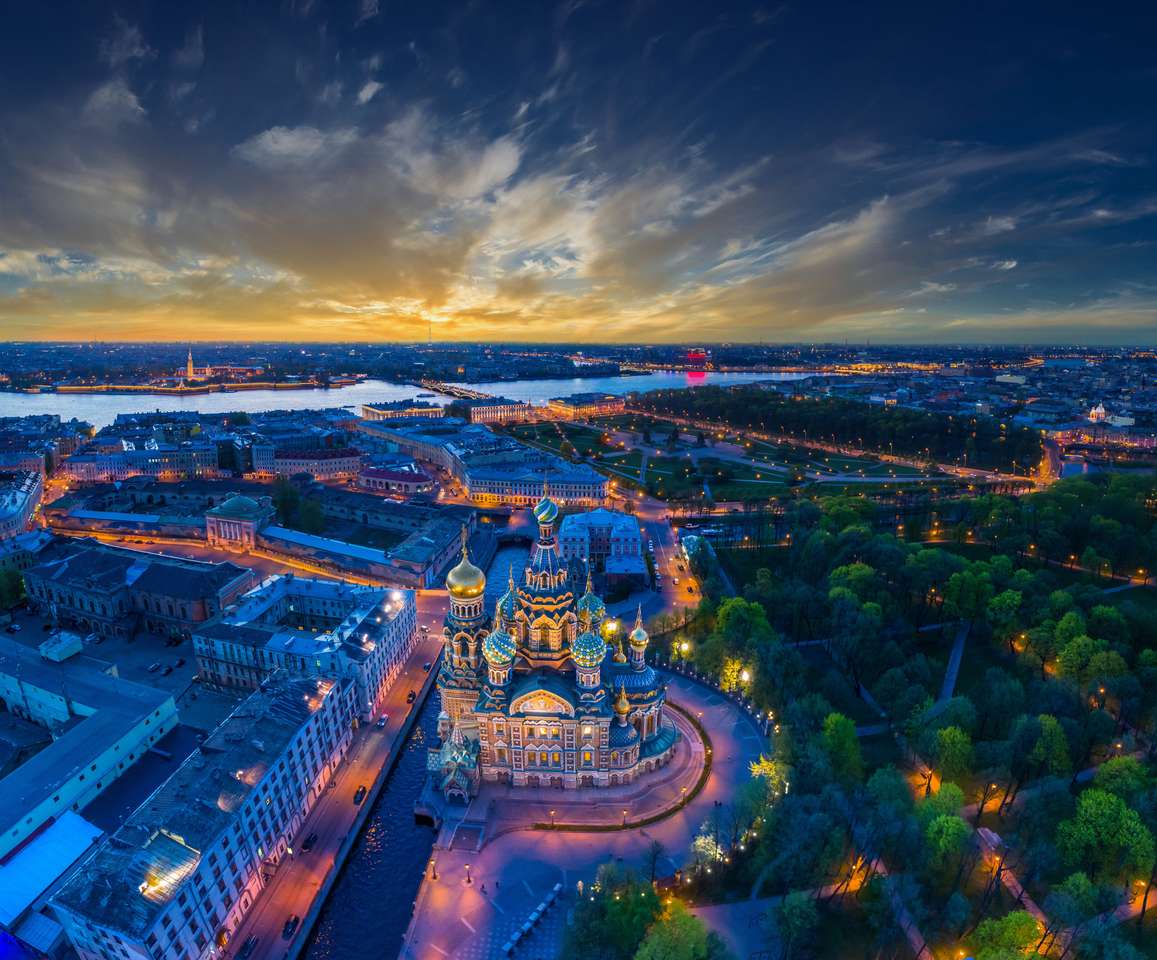 Panorama över Sankt Petersburg pussel