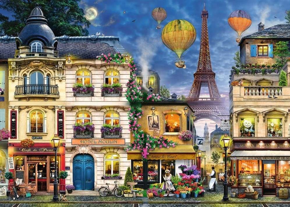 Paryż dawniej puzzle online