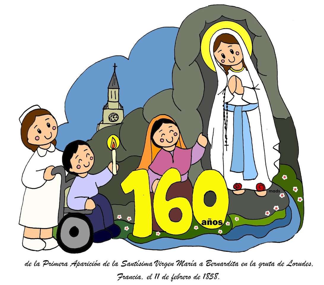 Virgin of Lourdes puzzle online