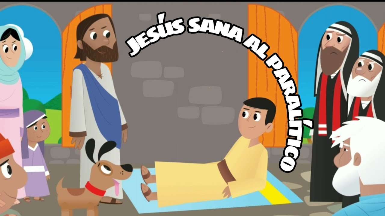 Jezus uzdrawia paralityka puzzle online