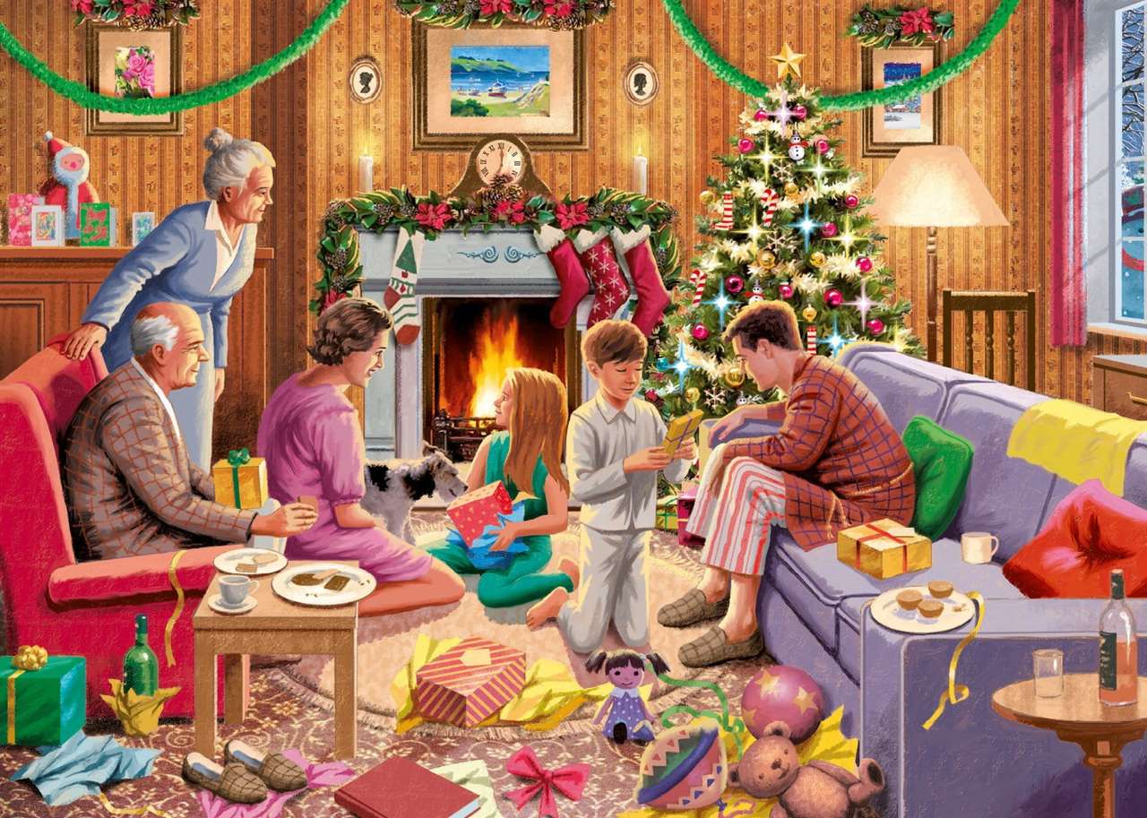 Rodzinny czas na Boże Narodzenie puzzle online