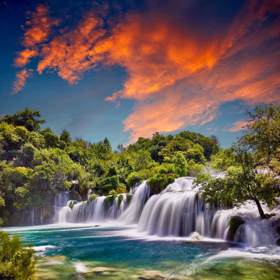 Wodospad Skradinski Buk w Parku Narodowym Krka puzzle online