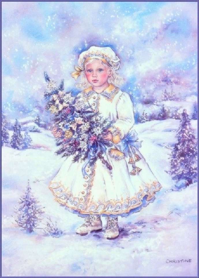Rosyjski folklor, tradycyjny strój bożonarodzeniowy puzzle online
