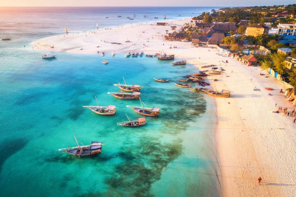 Stranden i Zanzibar pussel