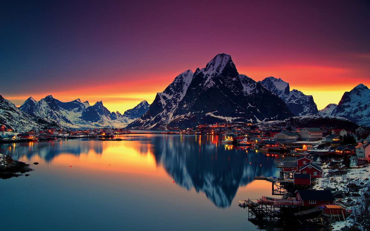 Winter in Noorwegen puzzel