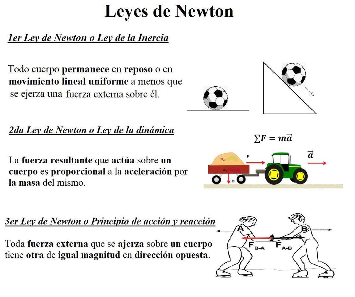prawa Newtona puzzle online
