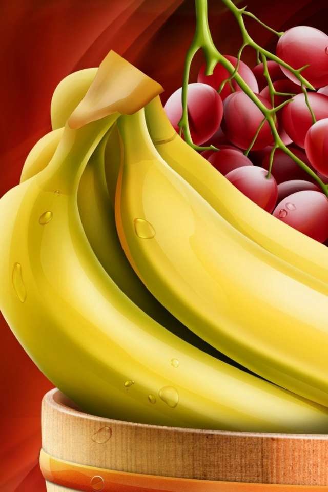 Banany i winogrona puzzle online