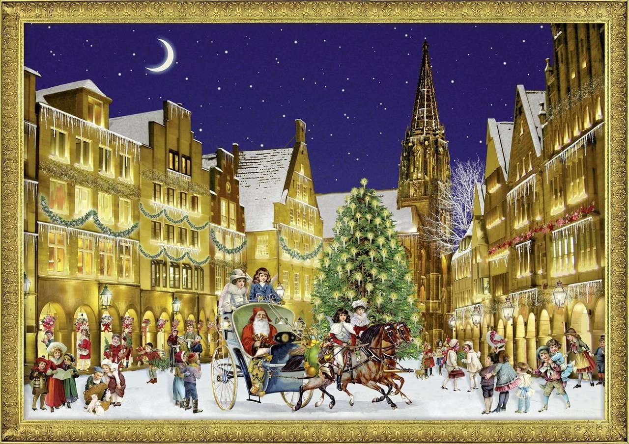 Niemieckie miasto na Boże Narodzenie puzzle online
